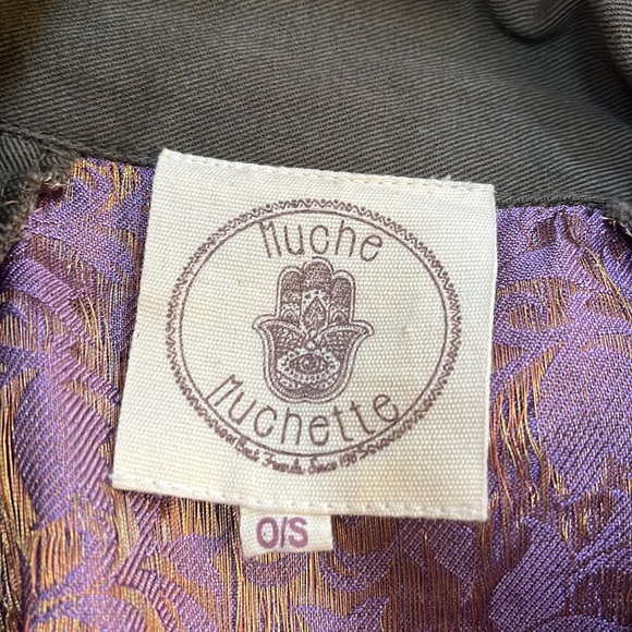 Muche Muchette Woman’s Green and Purple Jacket 0/S - Picture 3 of 6